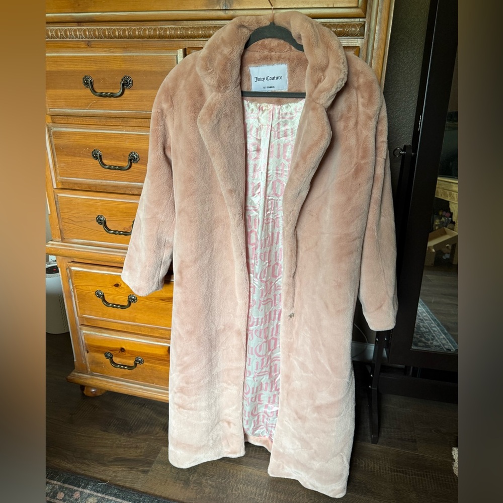 Juicy Couture Soft Pink Teddy Jacket